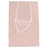 Moderne Manuscript Persoonlijke Bridesmaids Medium Cadeauzakje (Voorkant)