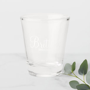 Moderne Manuscript Persoonlijke Bridesmaids Shot Glas