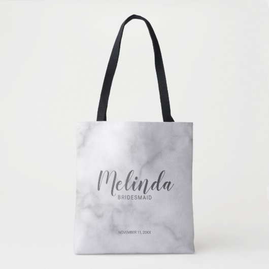 Moderne Manuscript Persoonlijke Bridesmaids Tote Bag (Voorkant)