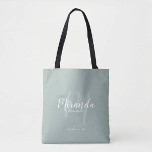 Moderne Manuscript Persoonlijke Bridesmaids Tote Bag
