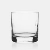 Moderne Manuscript Persoonlijke Bridesmaids Whisky Glas (Rechts)