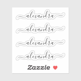 Moderne Manuscript Persoonlijke de Dragers van de Sticker