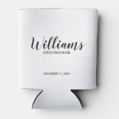 Moderne Manuscript Persoonlijke Groomsmen Blikjeskoeler (Voorkant)