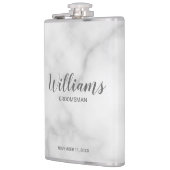 Moderne Manuscript Persoonlijke Groomsmen Heupfles (Links)