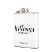 Moderne Manuscript Persoonlijke Groomsmen Heupfles (Links)