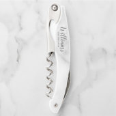 Moderne Manuscript Persoonlijke Groomsmen Kurkentrekker (Voorkant)