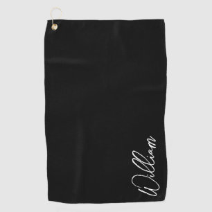 Moderne Manuscript Persoonlijke Naam Golfhanddoek