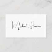 Moderne Manuscript QR Code Professional van de Han Visitekaartje (Voorkant)