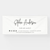Moderne Manuscript Sociale Media Branding Marketin Spandoek (Horizontaal)