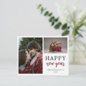 Moderne Manuscript twee de Familie van de Foto gel Briefkaart (Staand voorkant)