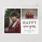 Moderne Manuscript twee de Familie van de Foto gel Briefkaart (Voorkant)