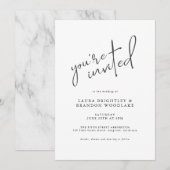 Moderne Manuscript U wordt uitgenodigd voor ons hu Kaart (Voorkant / Achterkant)