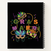 Moderne Mardi Gras Notitieboek (Achterkant)