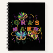Moderne Mardi Gras Notitieboek (Voorkant)