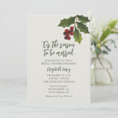 Moderne maretak bruiloftsdans | Kersthollen Kaart (Staand voorkant)