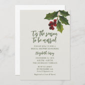 Moderne maretak bruiloftsdans | Kersthollen Kaart (Voorkant / Achterkant)