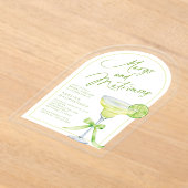 Moderne Margs en Huwelijk Vrijgezellenfeest Acryl Uitnodigingen (Laagn)