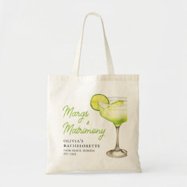 Moderne Margs & Huwelijk Jongsfeest Tote Bag