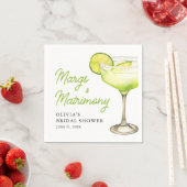 Moderne Margs & Huwelijkscocktail Bruidsfeest Servet (Insitu)