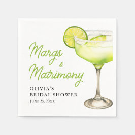 Moderne Margs & Huwelijkscocktail Bruidsfeest Servet