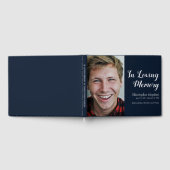 Moderne marine aangepaste foto in liefdevolle heri gastenboek (Volledig)