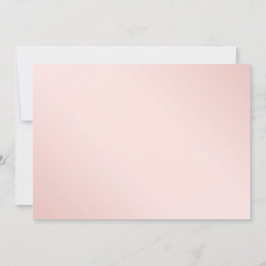 Moderne Marine Blauw Goud Blush Roze Bloemen Save The Date (Achterkant)