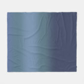 Moderne marine blauw gradiënt Waterverf galaxy rui Fleece Deken (Voorkant (Horizontaal))