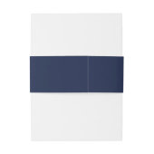 Moderne marine en gouden kalligrafie bruiloft uitnodigingen wikkel (Achterkant Voorbeeld)