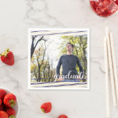 Moderne marine- en goudstapes Afstuderen Napkins Servetten (Insitu)