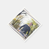 Moderne marine- en goudstapes Afstuderen Napkins Servetten (Hoek)