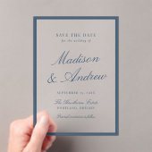 Moderne marine grens bruiloft save the date acryl uitnodigingen (Insitu (Draagbaar))