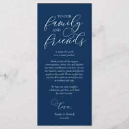 Moderne marine, inwendige locatie bedankt kaart