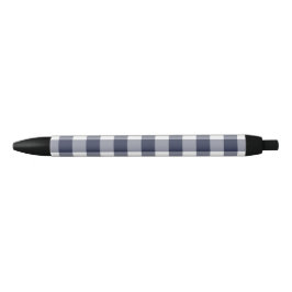 Moderne marine witte buffel check geruite patroon zwarte inkt pen