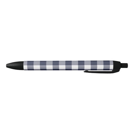Moderne marine witte buffel check geruite patroon zwarte inkt pen (Bodem)