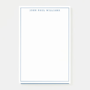 Moderne marineblauw, dun grens post-it® notes