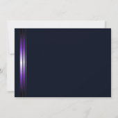 Moderne marineblauw en Paarse verrassing 80e verja Kaart (Achterkant)