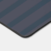 Moderne marineblauw en plum Striped Mousepad Bureaumat (Hoek)