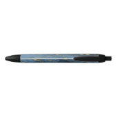 Moderne marineblauw goudgrijze Geode Pen (Achterkant)