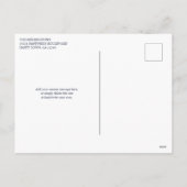 Moderne marineblauw Joyful Kerstfeestdag Foto Feestdagenkaart (Achterkant)