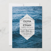 moderne marineblauw maritiem kaart (Voorkant)