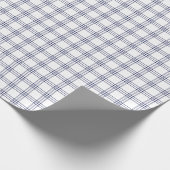 Moderne marineblauw speldenpapier cadeaupapier (Hoek)