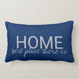 Moderne marineblauw thuis is de beste plek kussen