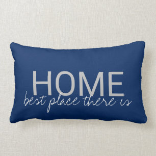 Moderne marineblauw thuis is de beste plek kussen