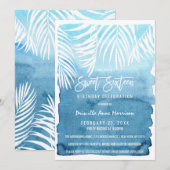 Moderne marineblauwblauwe goudpenseelstreken - zoe kaart (Voorkant / Achterkant)