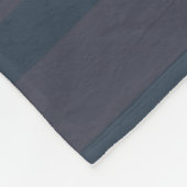 Moderne marineblauwe pruim gestreept fleece deken (Hoek)