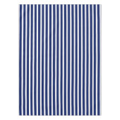 Moderne marineblauwtong en wit-nautische strepen tafelkleed (Voorkant)
