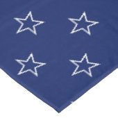 Moderne marineblauwwitte sterren tafelkleed (Gekanteld)