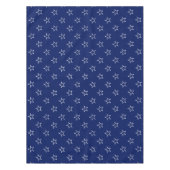 Moderne marineblauwwitte sterren tafelkleed (Voorkant)