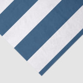 Moderne marineblauwwitte strippatroon tissuepapier (Detail)