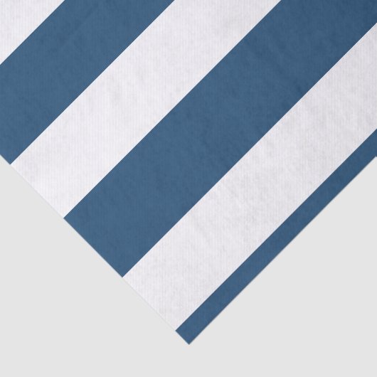 Moderne marineblauwwitte strippatroon tissuepapier (Detail)